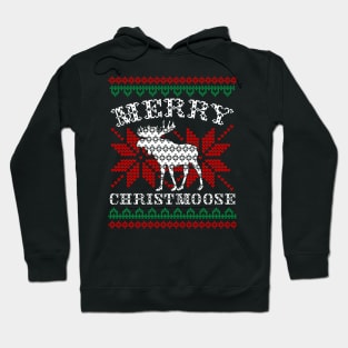 Merry Christmoose Ugly Moose Hoodie